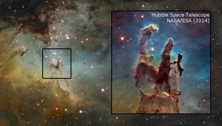 M16_SHO Hubble comparison